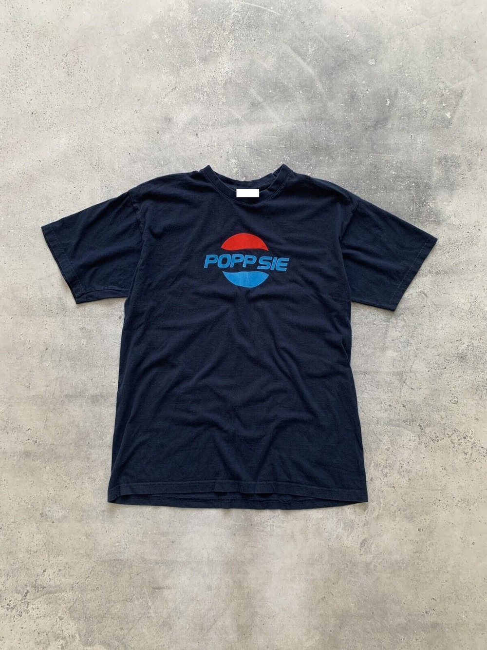 Funny Popp Sie Pepsi Parody T Shirt, Navy